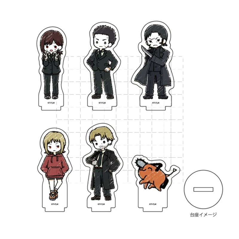 

Anime Kishibe Higashiyama Kobeni Pochita Acrylic Stand Doll Game Mini Figure Model Plate Cosplay Toy for Gift
