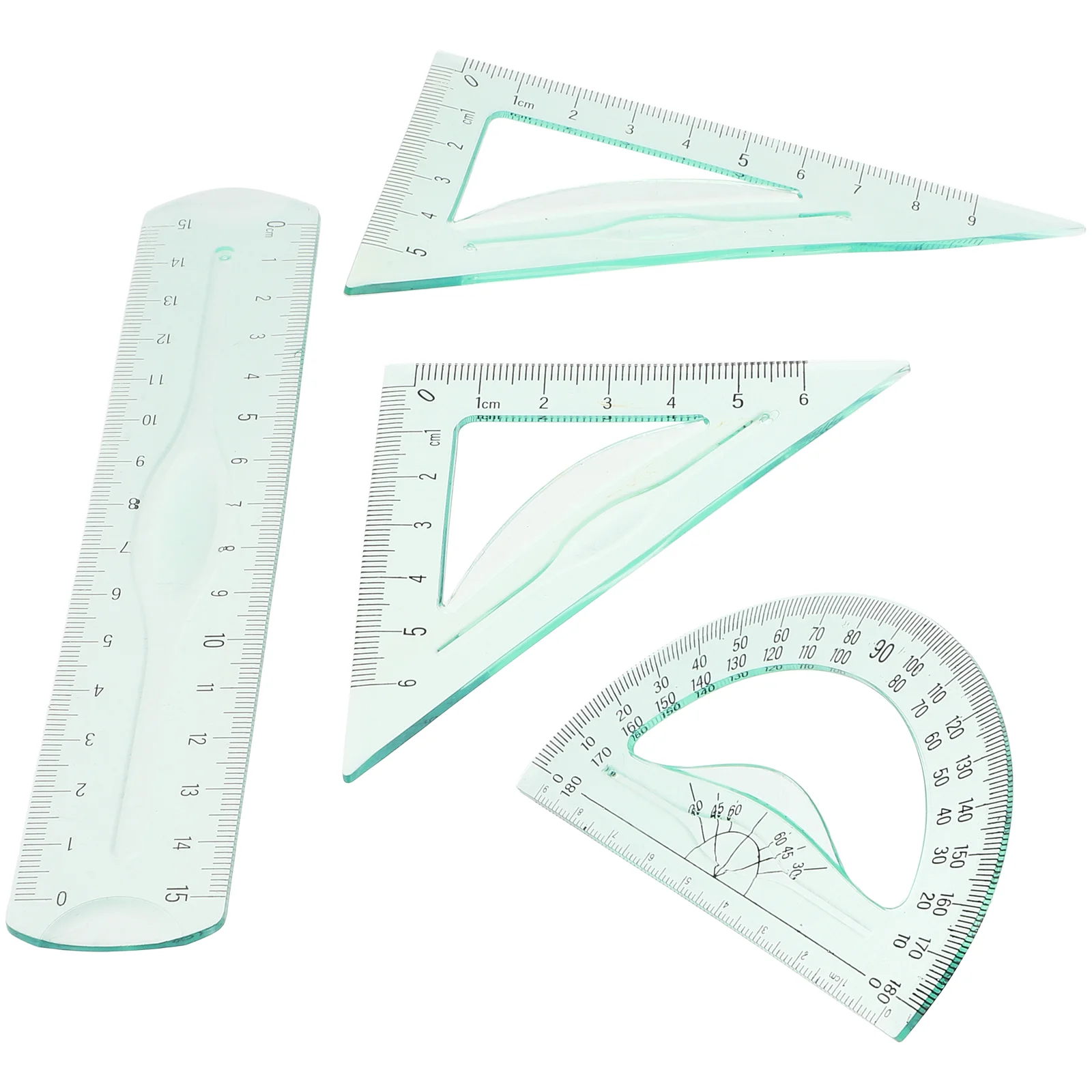 School Engineering Soft Ruler Messlineale Set Geometrie Arbeitsbuch Rosa Präziser Winkelmesser Kind