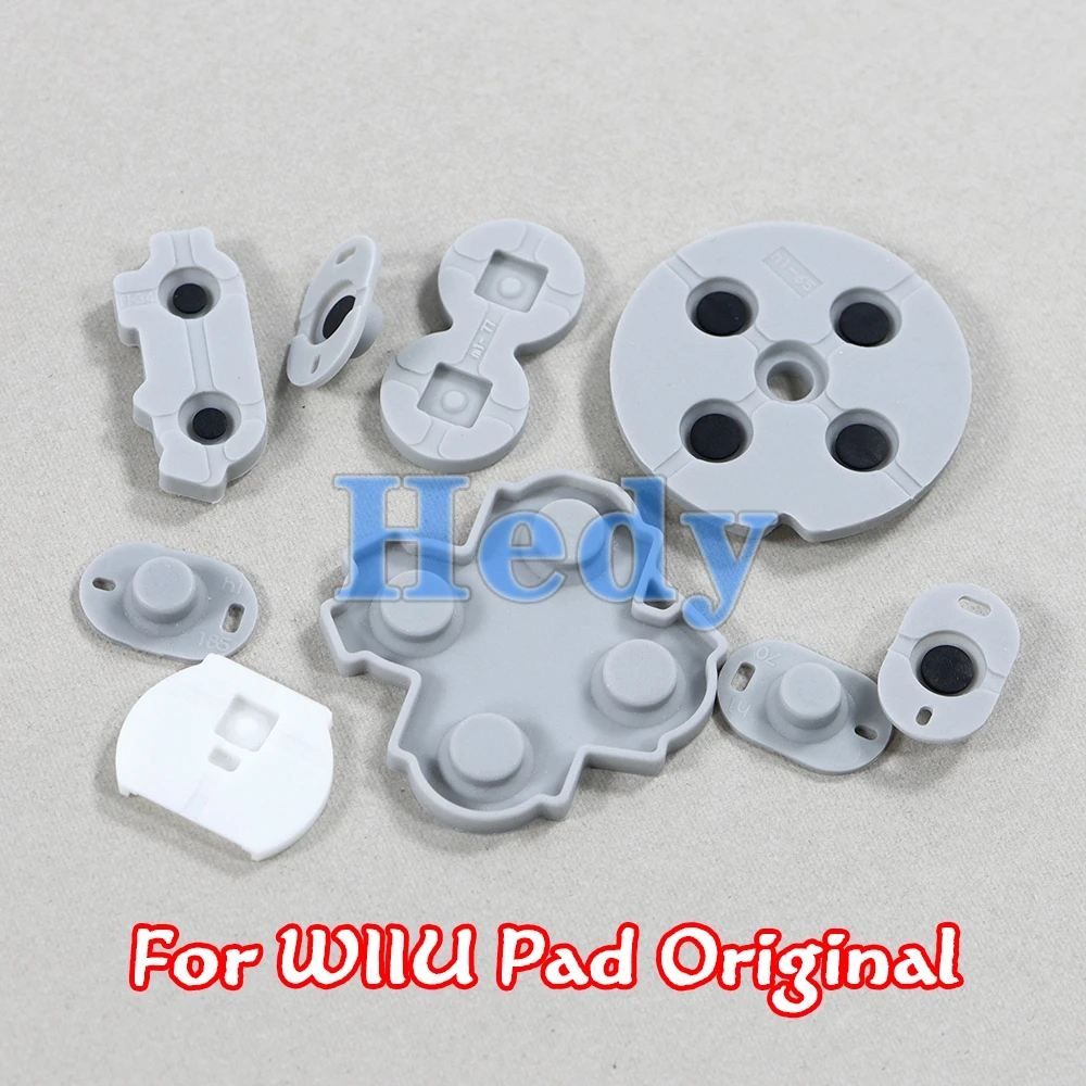 

100sets Original Silicone Rubber Pads For Wii U WIIU Gamepad Conductive Rubber Pad Button A B X Y Replacement Part