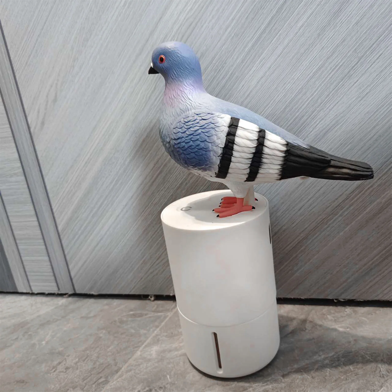 Foaming Soap Container Refillable Induction Soap Dispenser Battery Powered Blue Bird Shape Touchless Reusable for Bathroom