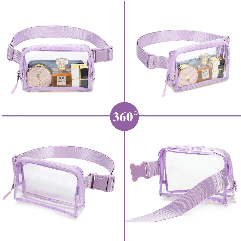 Marsupio trasparente per donna uomo marsupio trasparente taglie forti con tracolla regolabile per concerti eventi sportivi