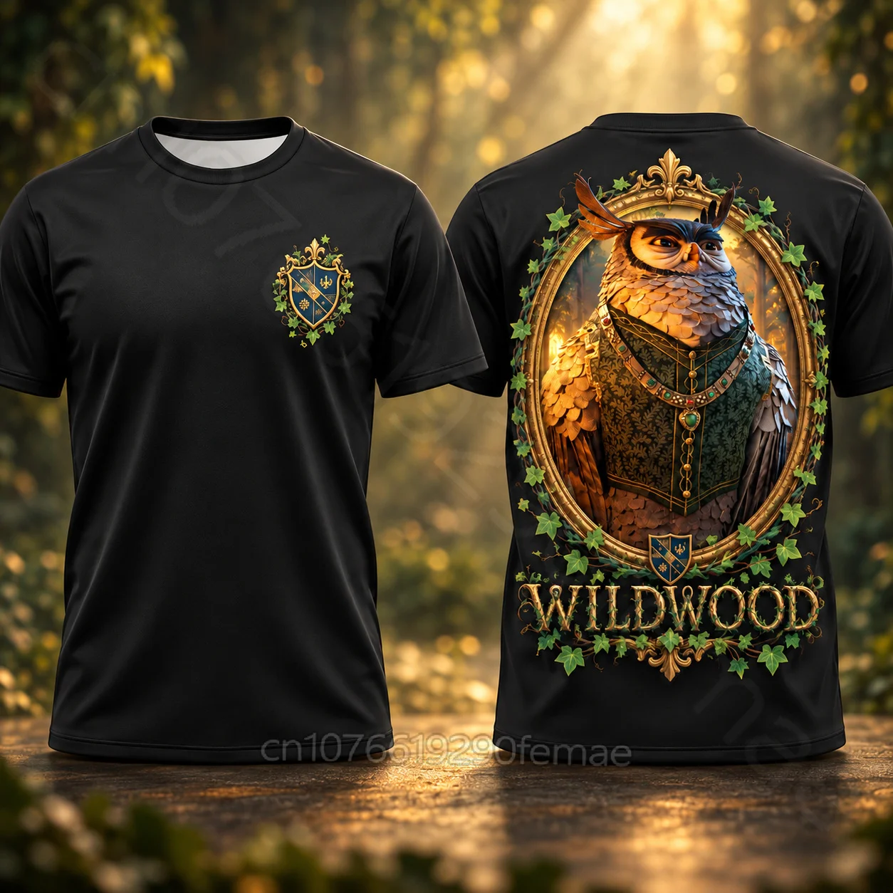 Wildwood 2026 Movie Owl Rex T-Shirt Kids Fantasy Owl King Graphic Print Tee Short Sleeve Crew Neck Unisex Casual Streetwear