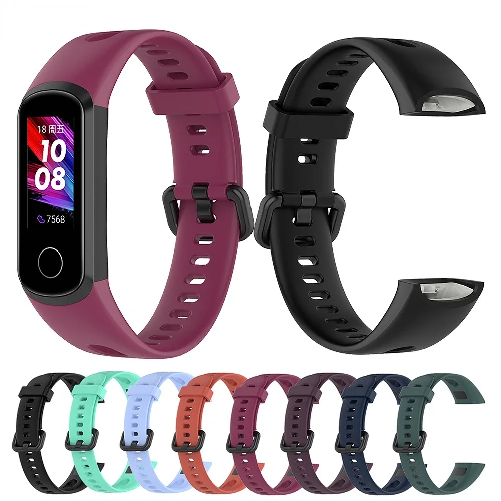 Silicone Wrist Strap For Huawei Honor Band 5i Bracelet Replacement Watchband for Huawei Band 4 Smart Watch Band