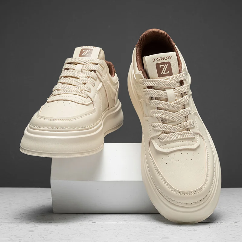 Новые мужские осенние белые кроссовки 2025 года — дышащая повседневная обувь, стиль для пар, модные и бестселлеры