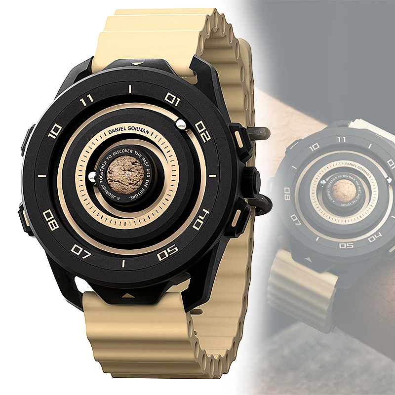 Daniel Gorman Planet Series Quartz Watches Magnetic Analog Iron Ball Watch Luminous Sport Wristwatch Men Waterproof Watches