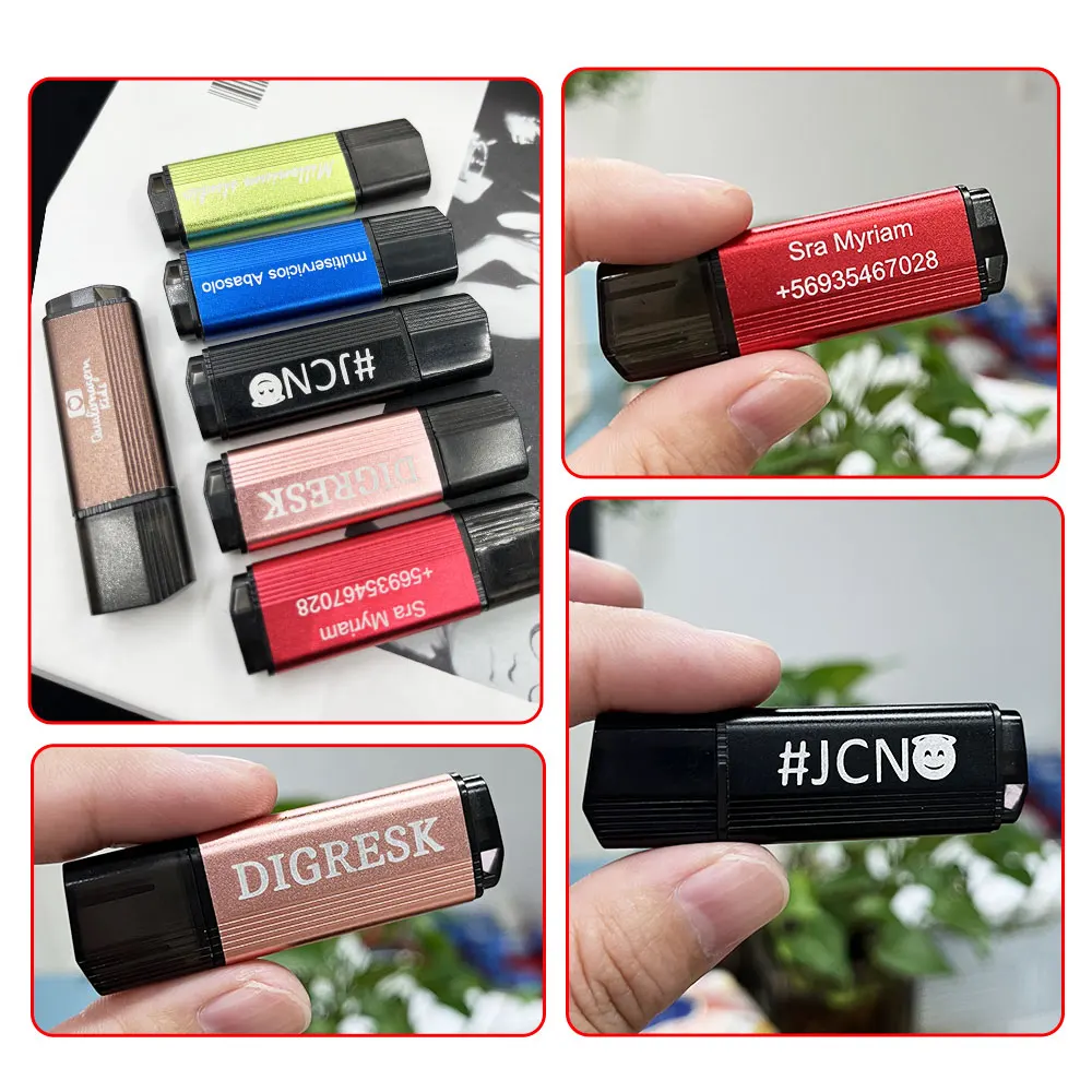 10/50/100개 (무료 맞춤 로고) USB 플래시 드라이브 8GB 3.0 고속 펜 드라이브 Cle Usb16GB 32GB 64GB 펜드라이브 메탈 USB 스틱 128G