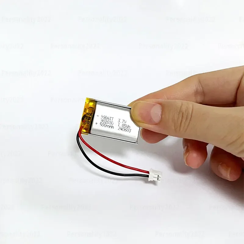 1-10PCS 902030 3.7V 500mAh Li-ion Battery for Solar Light DVD Tracker Anti-theft Device GPS Lipo Rechargeable Cell