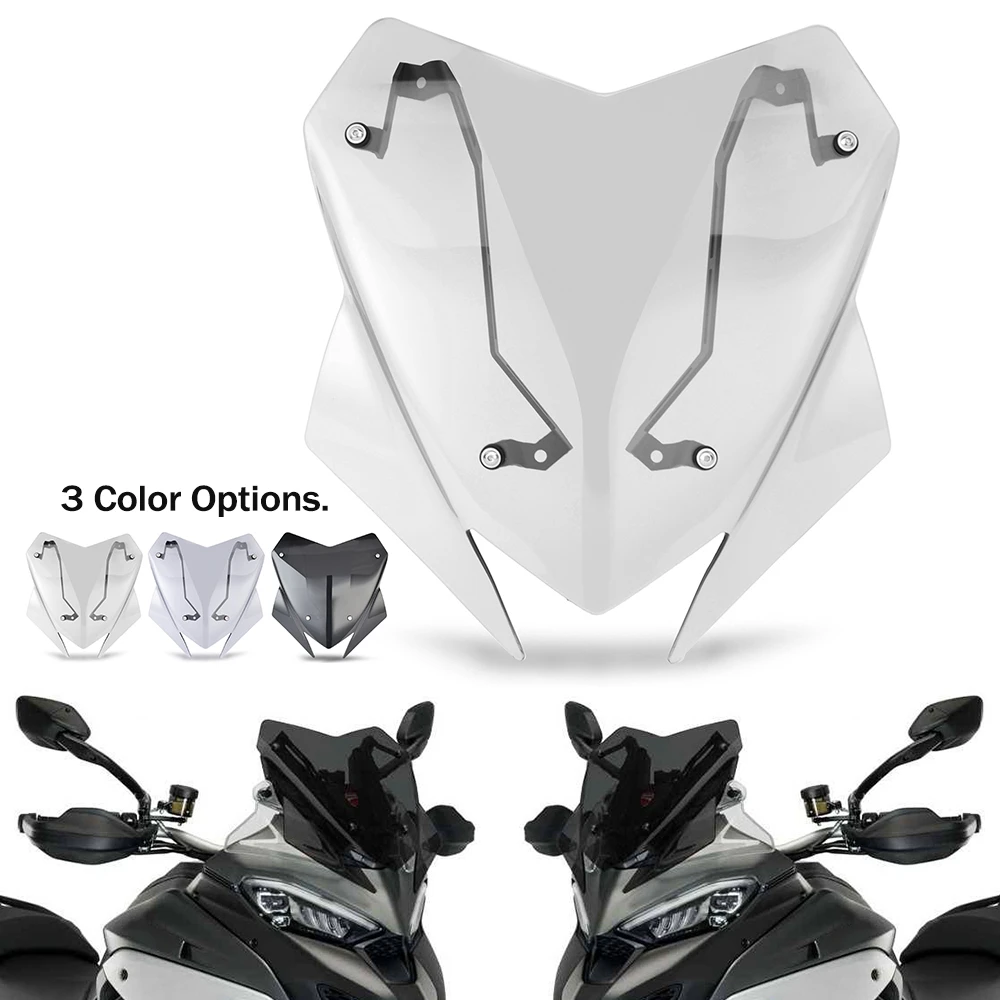 For DUCATI MULTISTRADA V4 S SPORT Motorcycle Accessoris Windshield WindScreen Front Screen MULTISTRADA V4S 2021 2022 2023