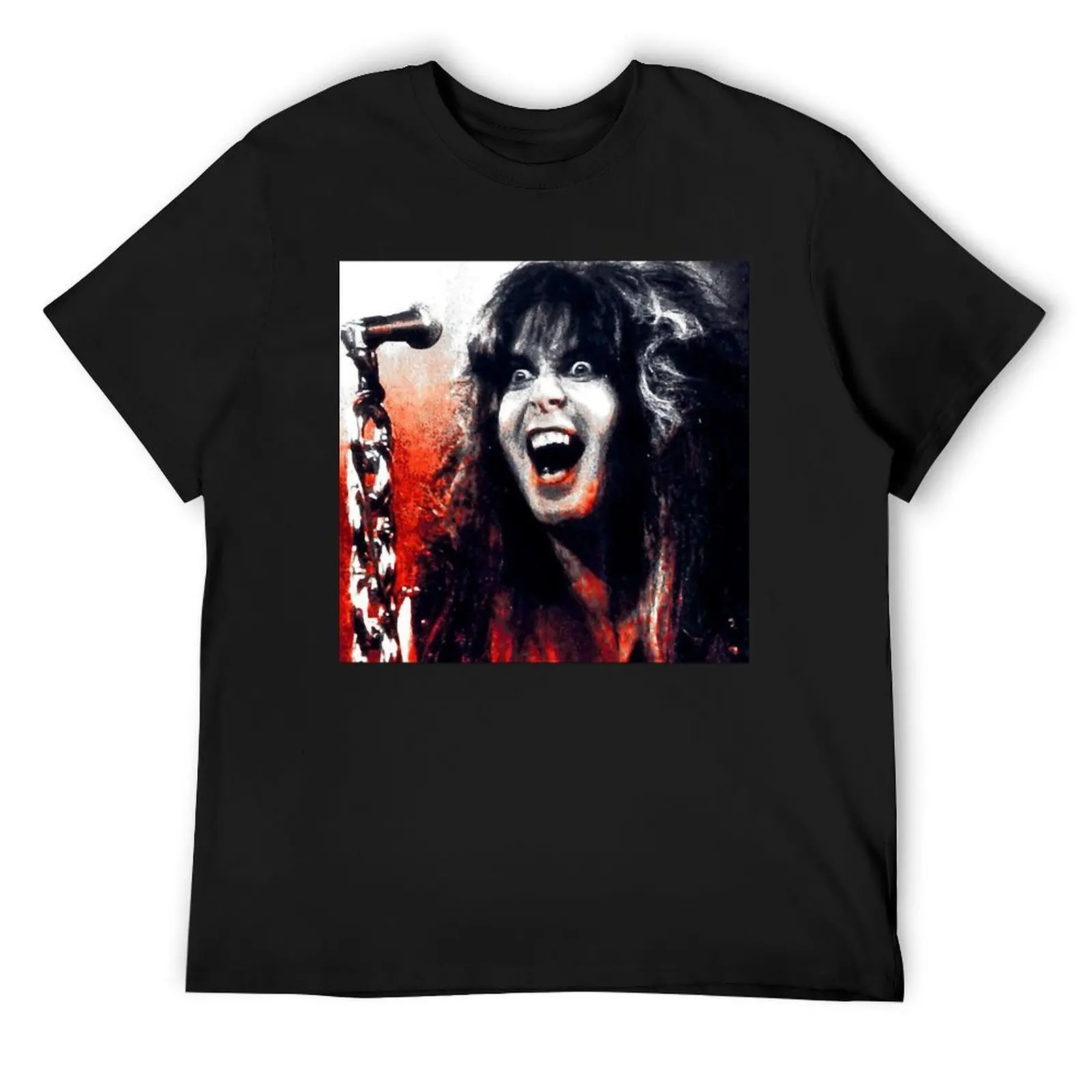 

W.A.S.P Cover T-Shirt quick drying customs design your own plus size clothes designer t shirt men