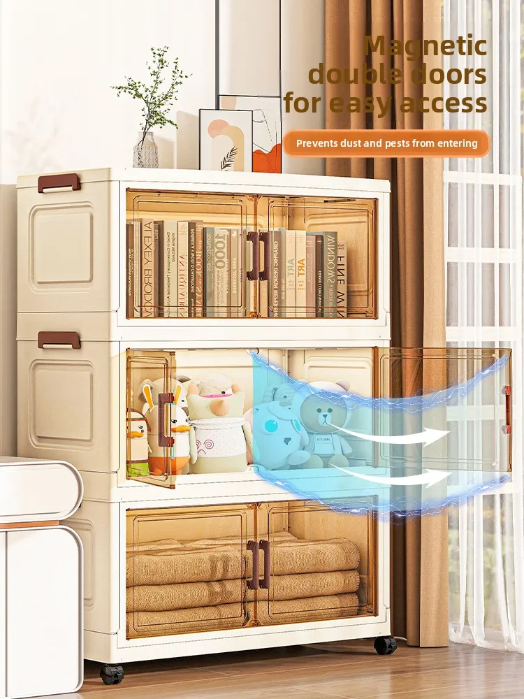 

Large Capaci Wall-Mounted Storage Cabinet Multi-Layer Home Use Organizer for Living Room Miscellaneous Items Modern Sle P...