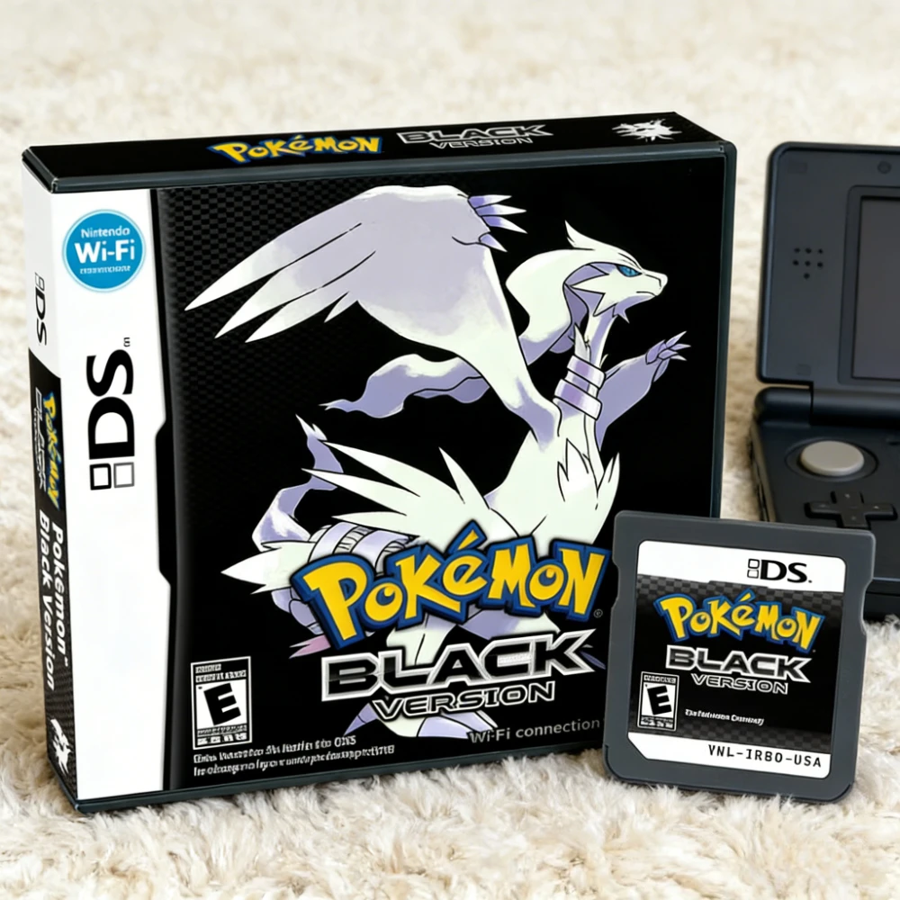 

Pokemon Black and White 1 2 Combined Card Combined Card with Box Cassette DS Pokemon Game Card for Ds Nds 3ds No Instruction