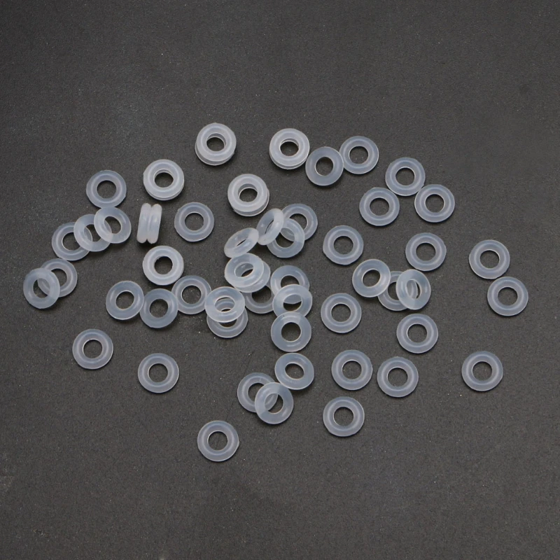 Clear Rubber Stop Beads Silicone Stopper Spacer Beads End Clasp Beads O Rings