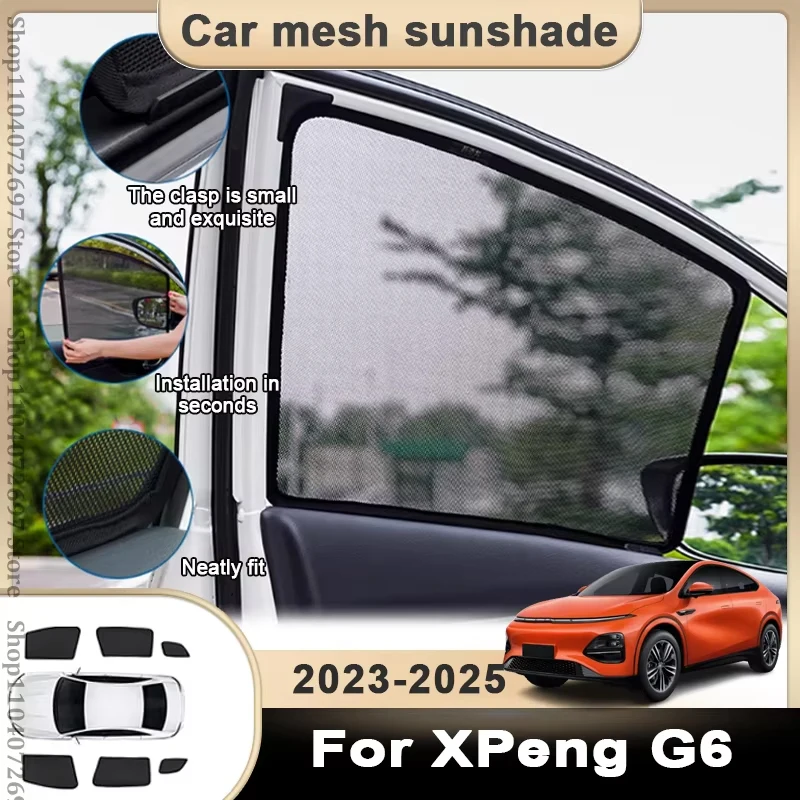 

Magnetic Car Sunshade For XPeng G6 2023 2024 2025 Windshield Sunshade Cover Protector Front Side Window Privacy Blind Parts Tool