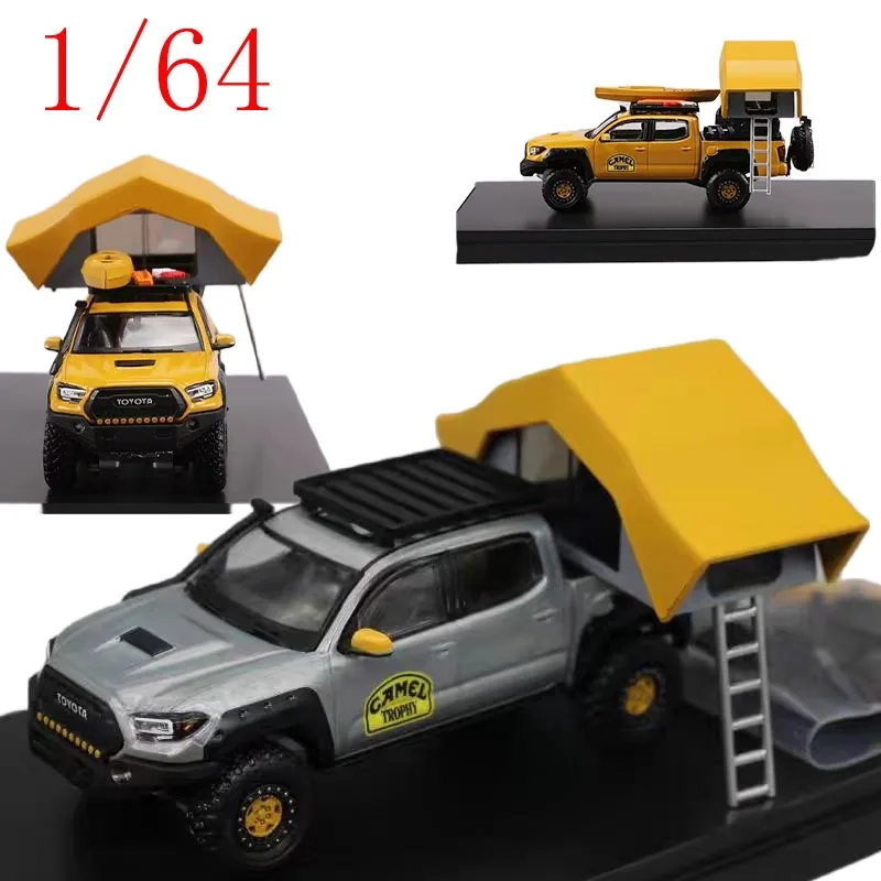 

GCD литой под давлением масштаб 1/64 Toyota TACOMA Camel Trophy Livery ‌ Пикап из сплава, модель автомобиля, игрушки для мальчиков, подарок