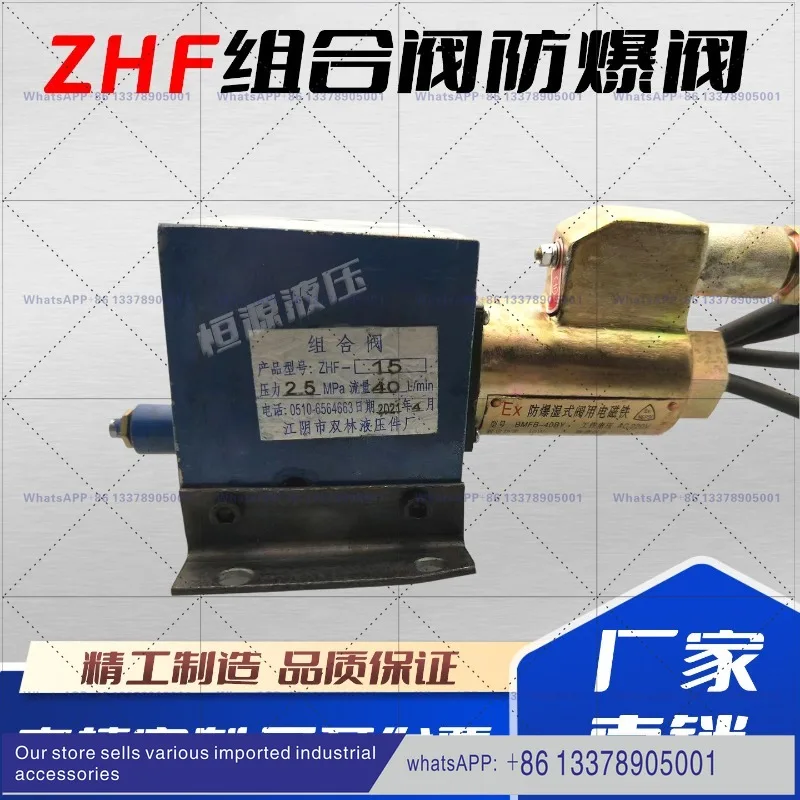 Jiangyin Shuanglin Hydraulic Parts Factory Combination Valve Explosion-proof Valve ZHF Series ZHF-10/15/25/63 Solenoid