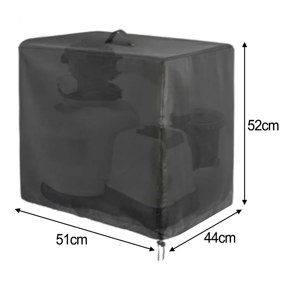 

Seasonal Protection Waterproof Cover Adjustable Drawstring Adjustable Pool Filter Cover Protection Cover Maximize Protection