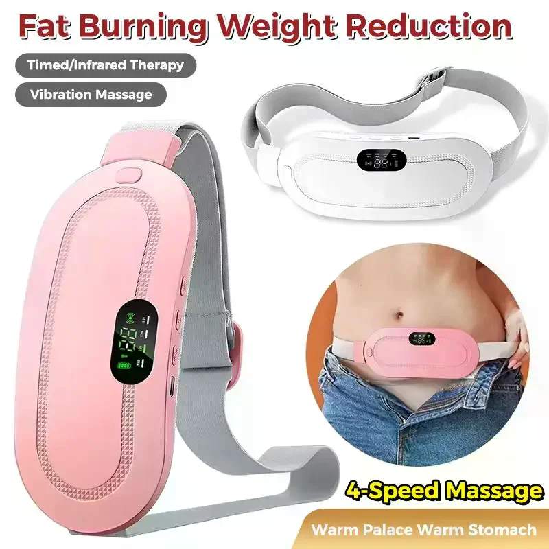 Smart Electric Heating Waist Massage Belt Menstrual Period Heating Pad Warm Massage Pain Relief Belt For Women