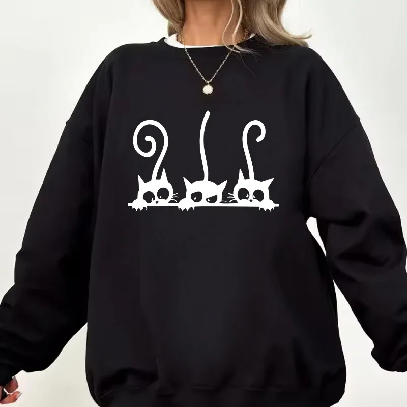 Women's Sweatshirts Printing Casual O Neck Pullover Outdoors Sports Jogging Clothing Daily Fashion Long Sleeves Tops Streetwear