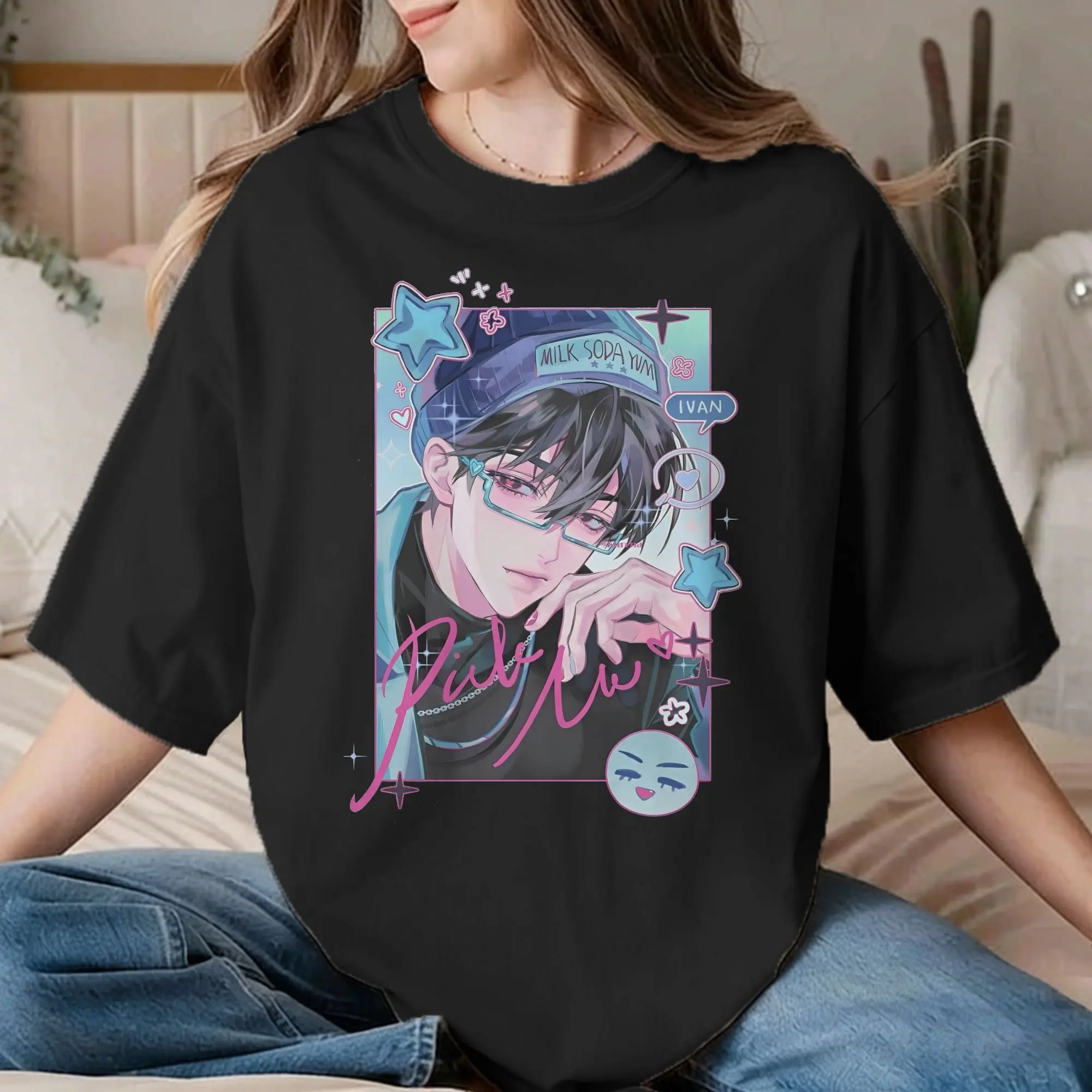 Vintage Alien Stage T-Shirts for Men Women Round Collar Cotton T Shirt Till Ivan Cartoon Short Sleeve Tee Shirt Big Size Clothes