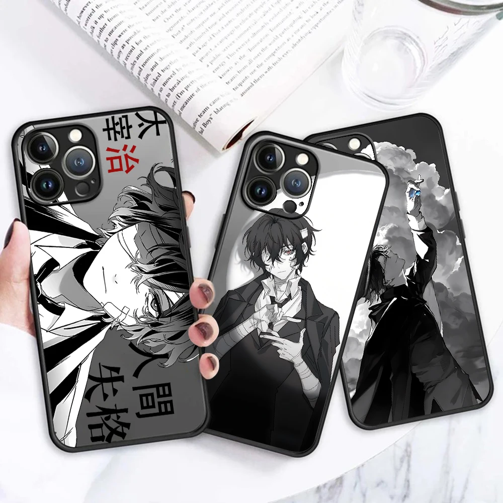 Bungo Stray Dogs Dazai Osamu custodia per telefono per iPhone 15 14 13 12 11 Pro Max mini X XR XS 7 8 6 Plus SE2 Cover antiurto