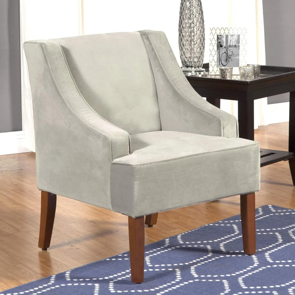 منتصف القرن الحديث لهجة كرسي الجناح الخلفي كرسي غرفة المعيشة مريح منجد مغرفة كرسي النسيج كرسي جانبي مع أرجل خشبية