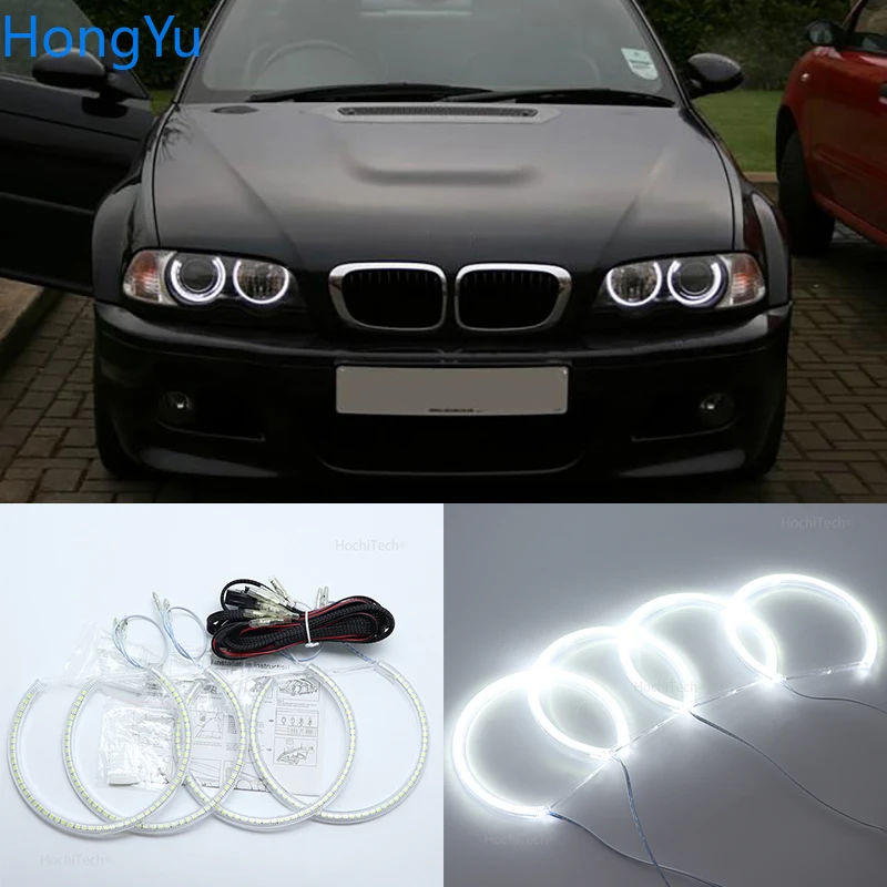 

Smd Led Angel Eyes Kit Отличная ультраяркая подсветка DRL для BMW E46 Pre-facelift Coupecabrio с ПРОЕКТОРАМИ 1998-2003 гг.