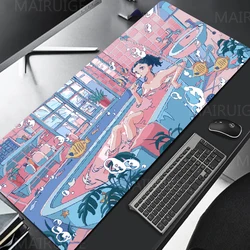Anime Kawaii Deskmat Large Pads Girly Computer TableMat Cute Desk Accessories Office Carpet Mouse Pad XXL 500X1000MM Mousepad