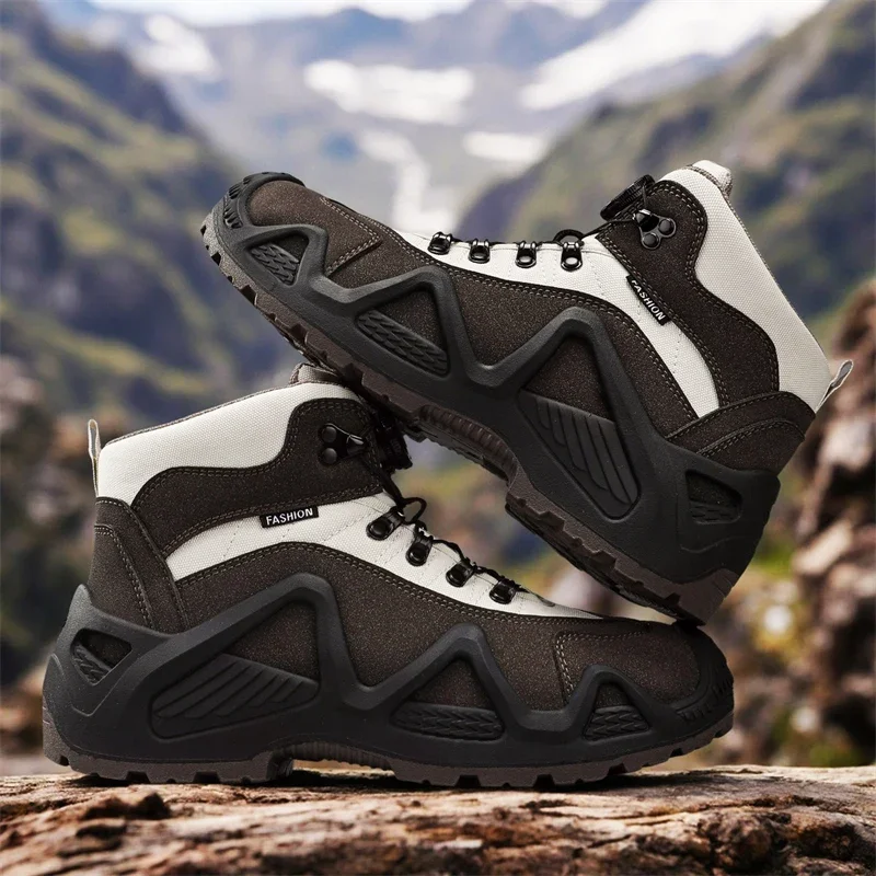 

Outdoor Mens Combat Tactical Desert Boots Male Field Hunting Hiking Climbing Training Waterproof Sports Shoes Motorcycle Shoes