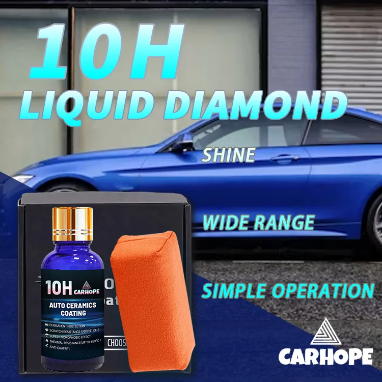 

CARHOPE Керамическое покрытие для автомобиля, керамическая пленка, керамическое покрытие для автомобиля 10H, спрей для восстановления автомобильной краски, 30 мл включает инструменты