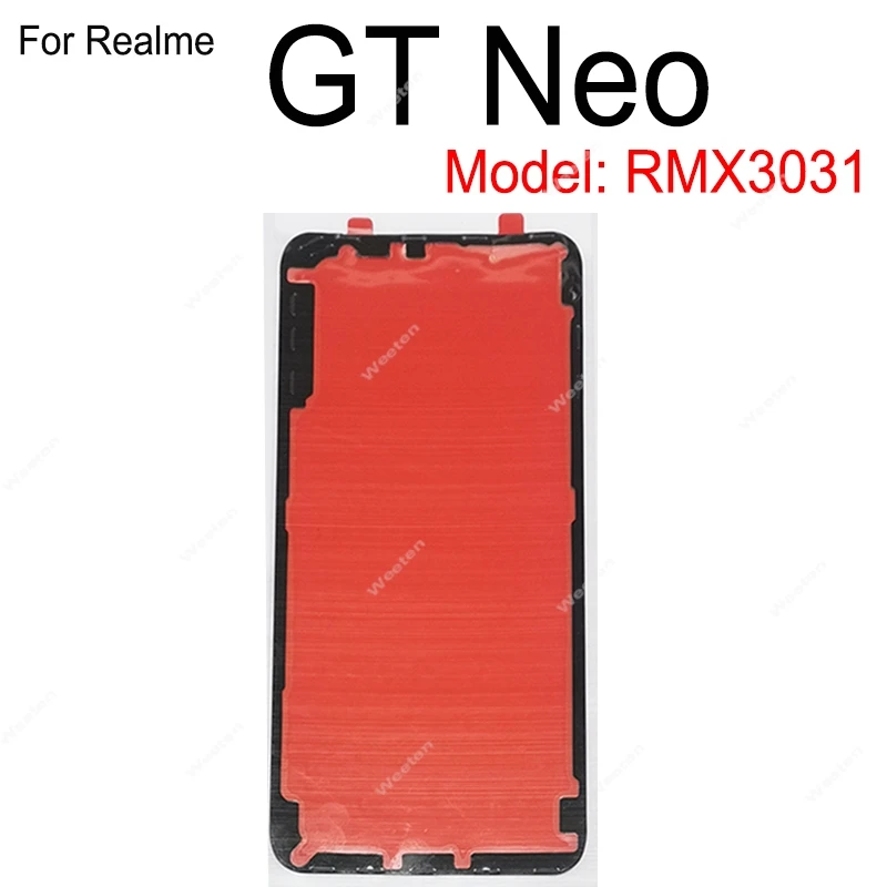 Klej do tylnej obudowy baterii Realme GT GT 2 Master Explorer GT Neo Flash 2 2T 3 3T Pro, naklejka na tylną obudowę baterii — zdjęcie produktu 4