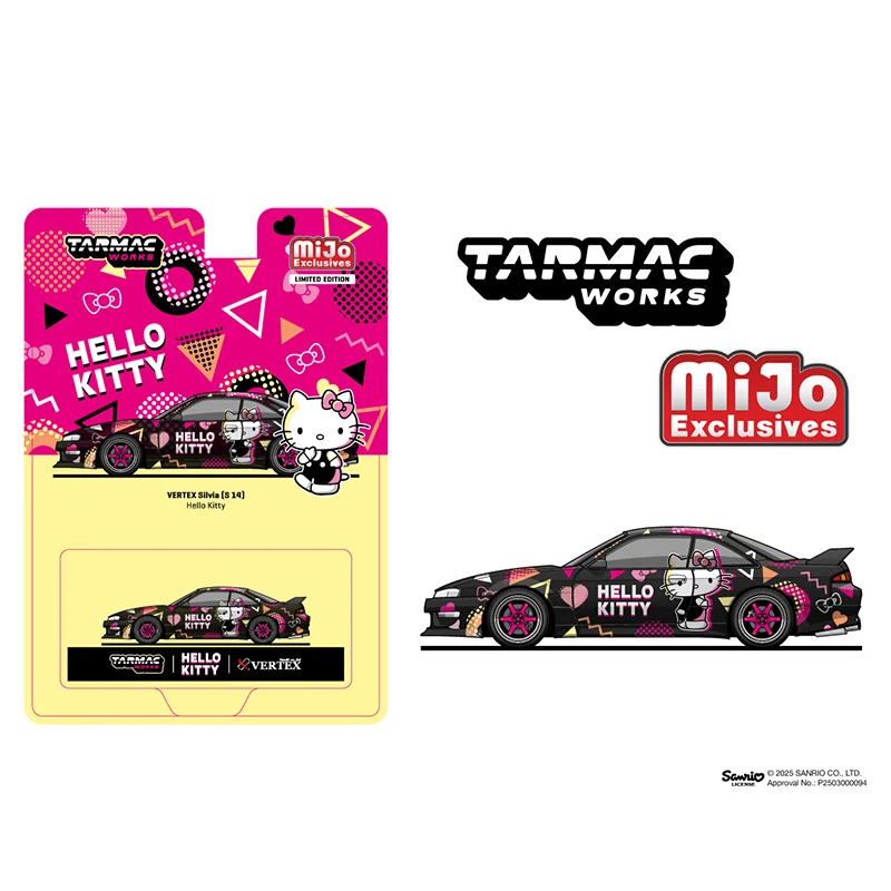 TW In Stock 1:64 Vertex Nissan Silvia S14 Sanrio Hello Kitty