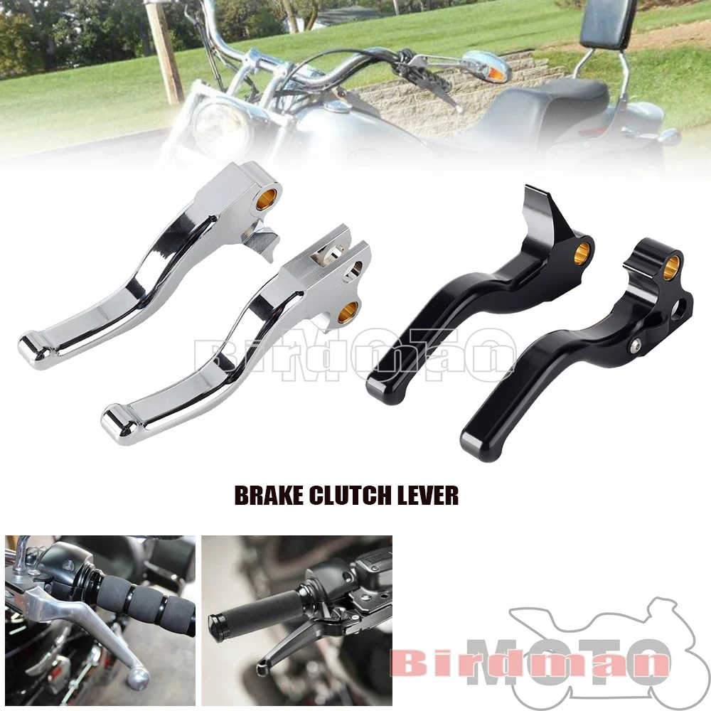 Brake Clutch Levers Motorcycle Hand Lever Accessories For Harley Softail Deluxe FLSTN/I CVO/SE FXSTD I Heritage Classic 1996-14