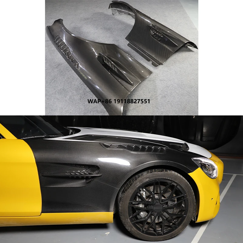 

Car Upgrade Carbon Fiber Fender New Condition Fit for Benz 2015-2023 GT GTS GTR Pro Style