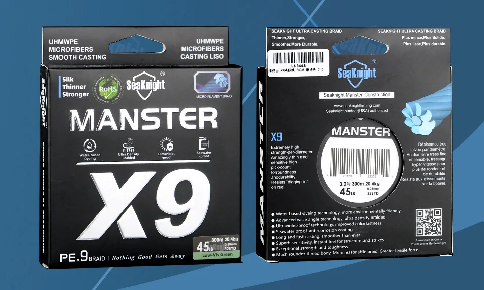 SeaKnight Brand X9 Serie 150M Geflochtene Angelschnur 9-fach geflochten PE Glatte Multifilament-Angelschnur mit UV-Schutz für Meeresangeln – Detail 15