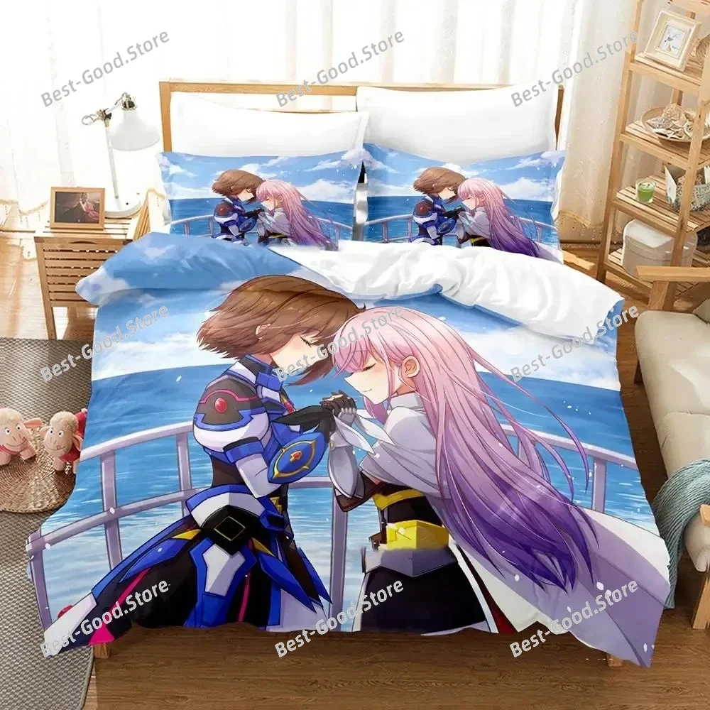 Anime Katana Maidens Toji No Miko Bedding Set Duvet Cover Bed Set Quilt Cover Pillowcase Comforter King Queen Size Boys Adult