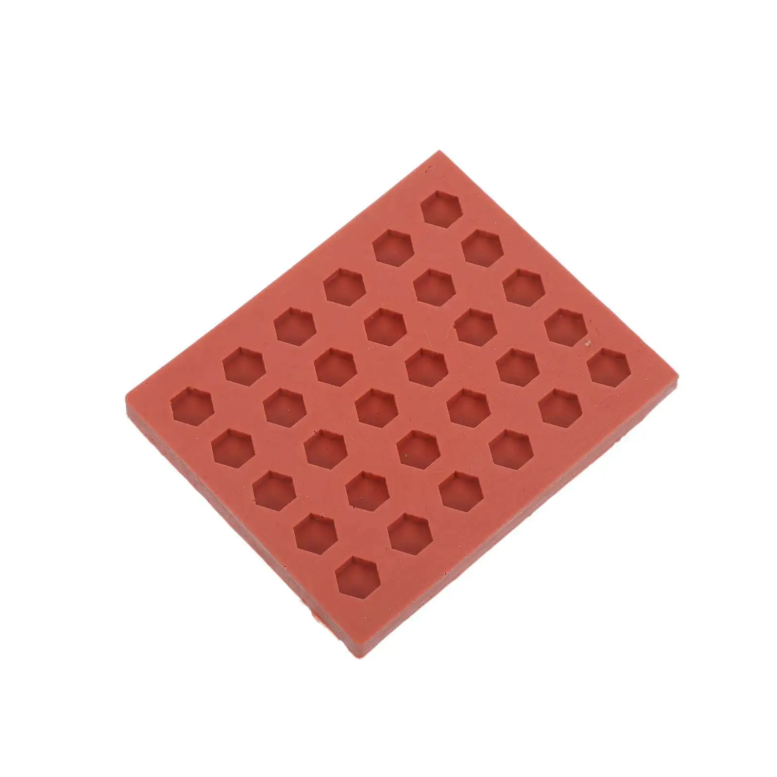 Miniature Hexagon Brick Silicone Mold Precise Hexagon Soft Flexible Mould for Sand Table Landscape Accessories DIY Cement Clay