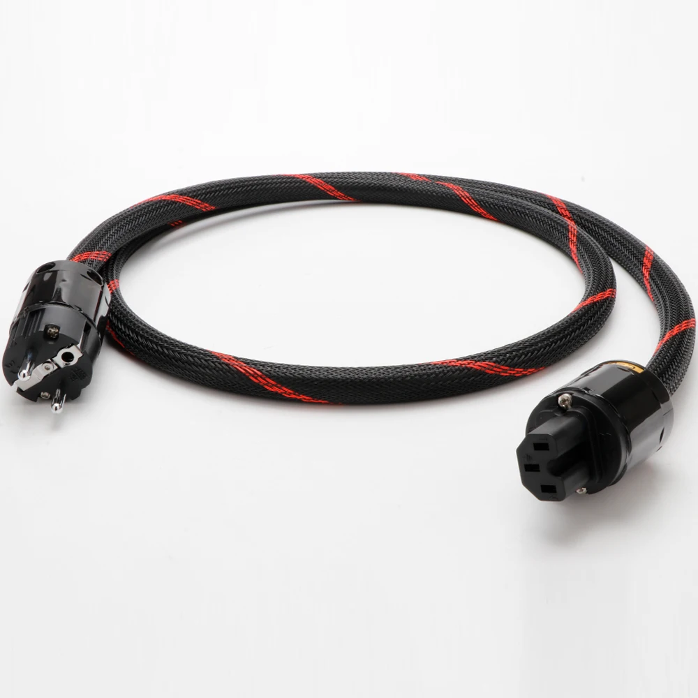 Высококачественный посеребренный шнур питания D504 P004 audiol европейского стандарта, разъем питания стандарта США с гнездовым разъемом IEC