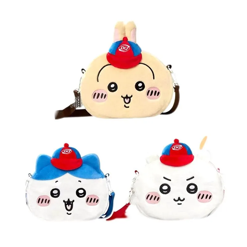 

Милая плюшевая сумка через плечо Kawaii Chiikawa Hachiware Usagi, мультяшная сумка на плечо, большой вместительный рюкзак, плюшевая сумка