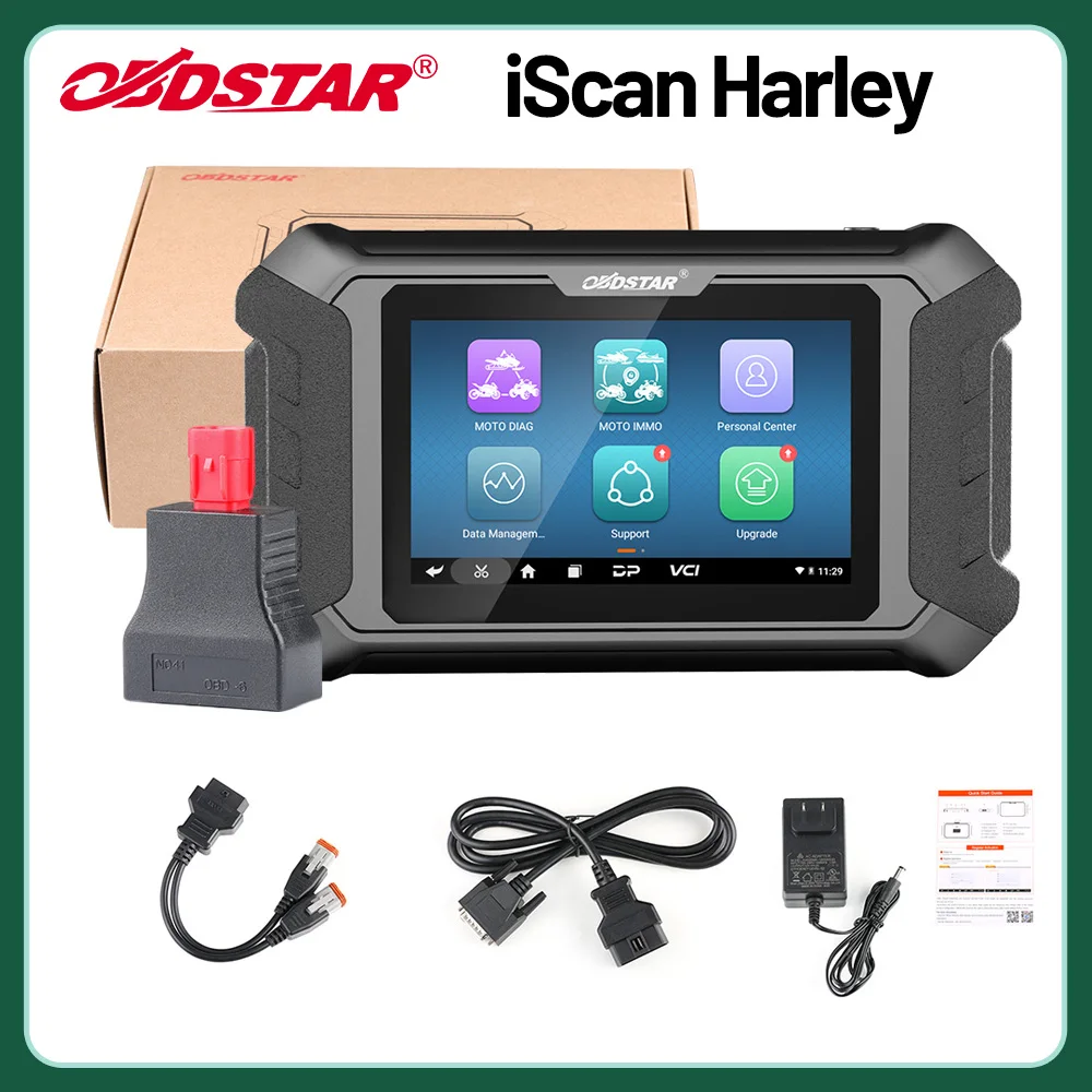 OBDSTAR-Scanner de Diagnóstico de Motocicleta, iScan para Harley e Davidson, Suporte Sevice Light Reset, Programação Chave, Até 2023 Modelo