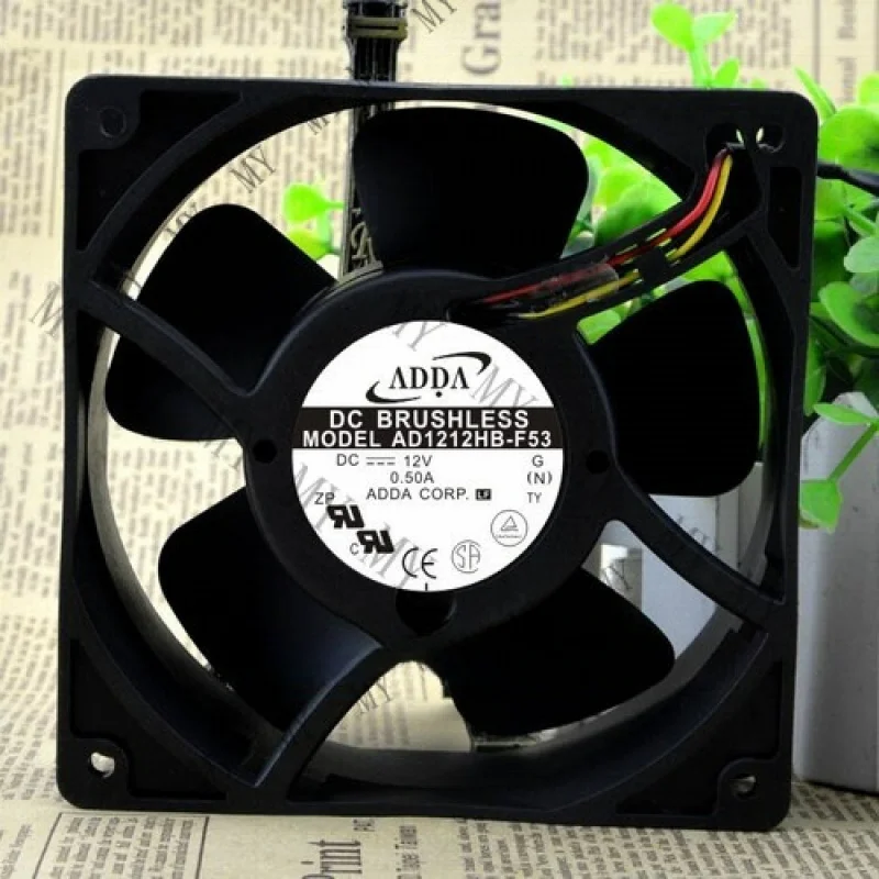

TT 1 pcs for ADDA AD1212HB-F53 12038 12V 0.50A 12cm high air volume cooling fan # Hospital