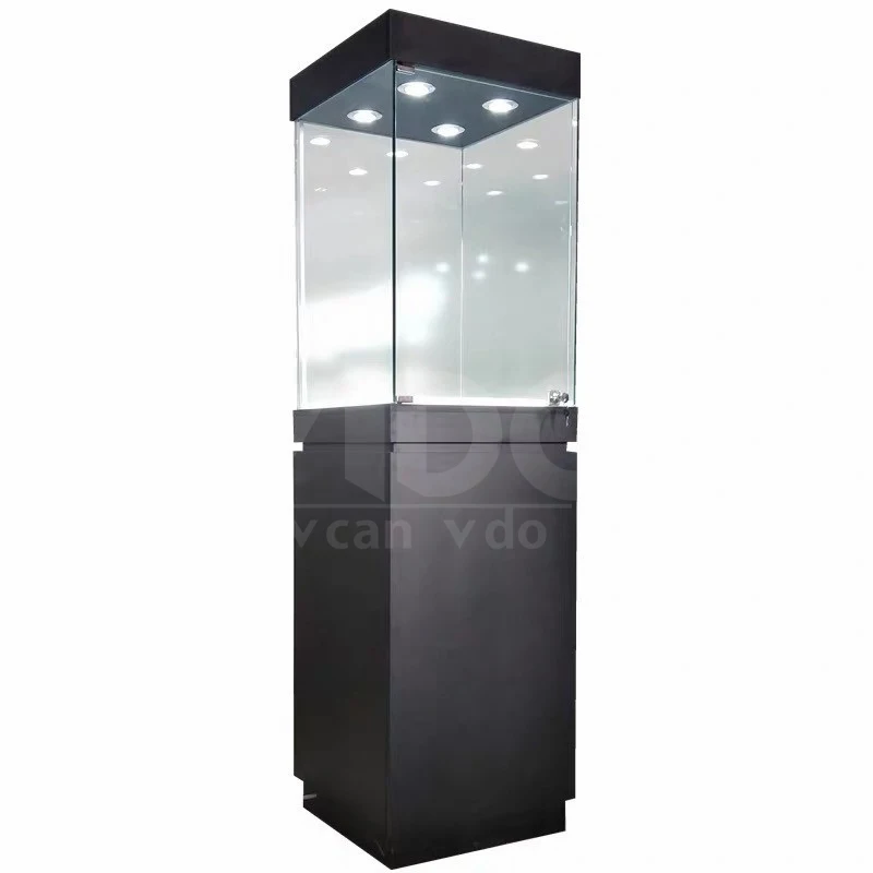 Custom.museum display dinosaur museum anti glass jewelry showcase display cabinet