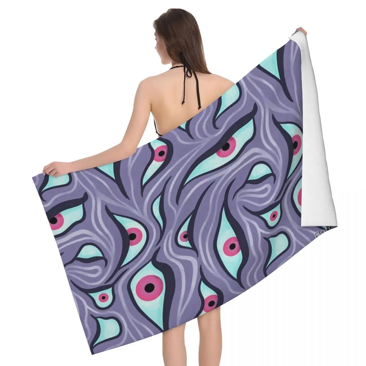 

New Life Grows From What's Lost Purple 80x130cm Bath Towel Skin-friendly For Bathroom Great Gift