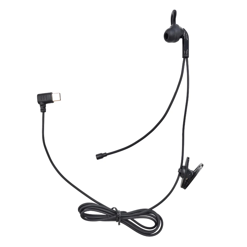 NEW 1Pcs For V6 Pro V4C Plus Q8 F6 V7 Judge Ear Intercom Headset Type-C USB-C Interface Referee In-Ear Earphones