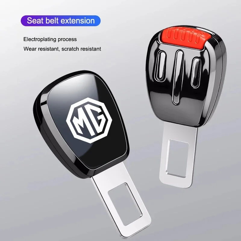 1Pc Metal Shell Car Seat Belt Extender Buckle Plug for MG ZS EV HS EHS PHEV MG3 MG4 MG5 MG6 MG7 GT Safety Belt Extension Adapter