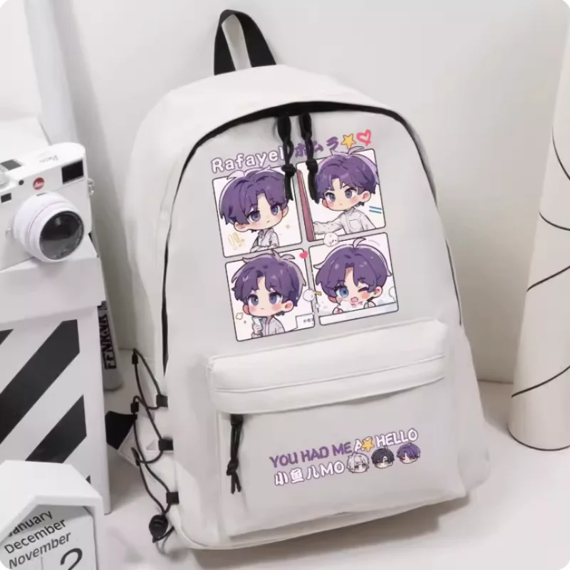 

Anime Love and Deepspace Rafayel Elastic Band Decoration Girls Bagpack Student Backpack Travel Bag Boy Teenager Schoolbag