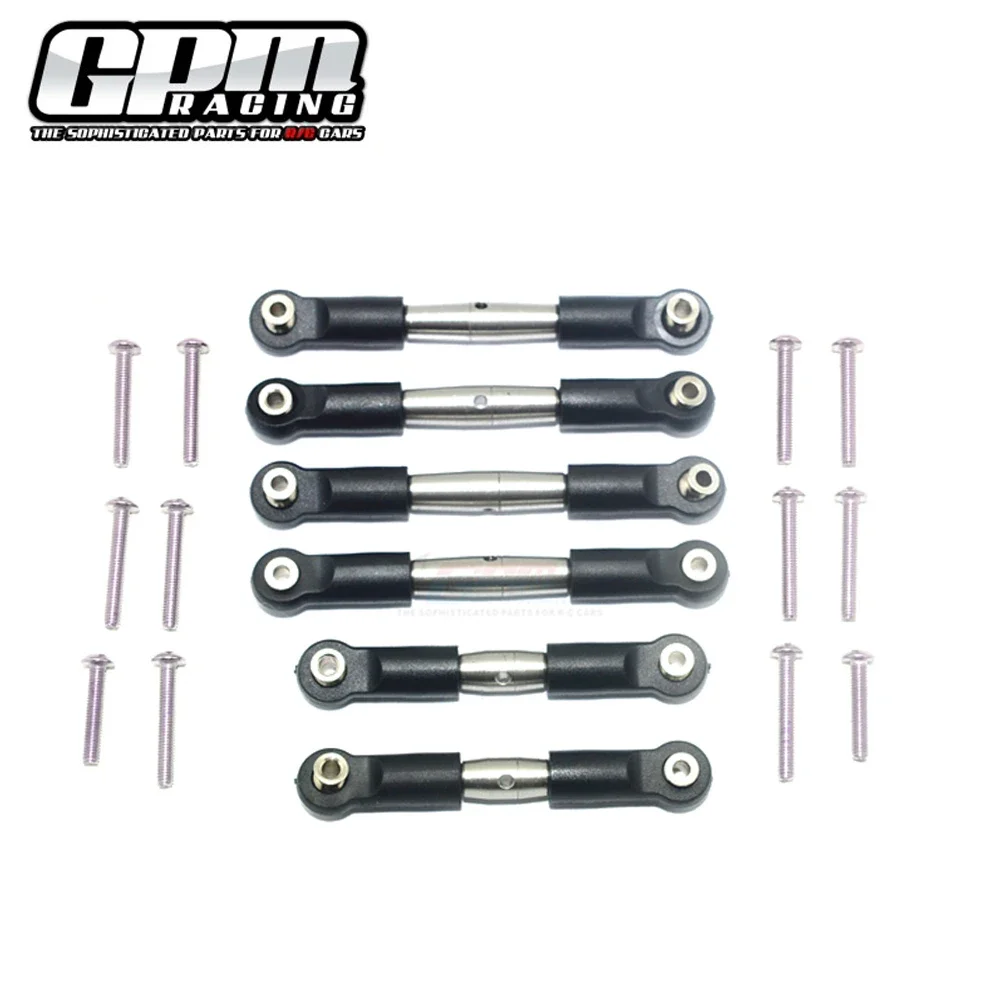 GPM ARRMA 1/10 Granite Big Big Rock Crew VORTEKS Senton 4X4 3S for Metal Stainless Steel Tie Rod Combo AR330535+AR330470