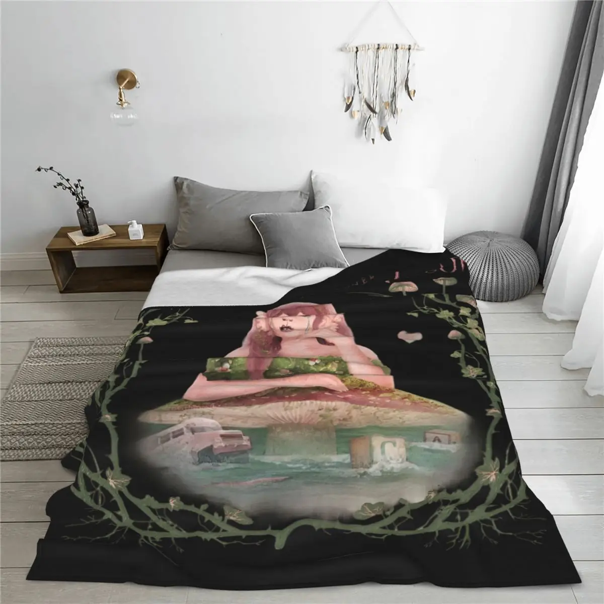 Melanies Singer Martinez Wool Blankets The Trilogy Tour Album Throw Blankets for Home Hotel 200x150cm Bedspread Soft