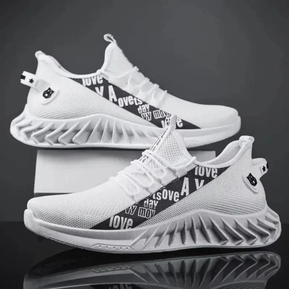 Breathable Air Mesh Casual Sports Shoes 2026 Spring and Autumn Soft Soled Running Shoes Coconut Fashionable Men's Woven Shoes image 6