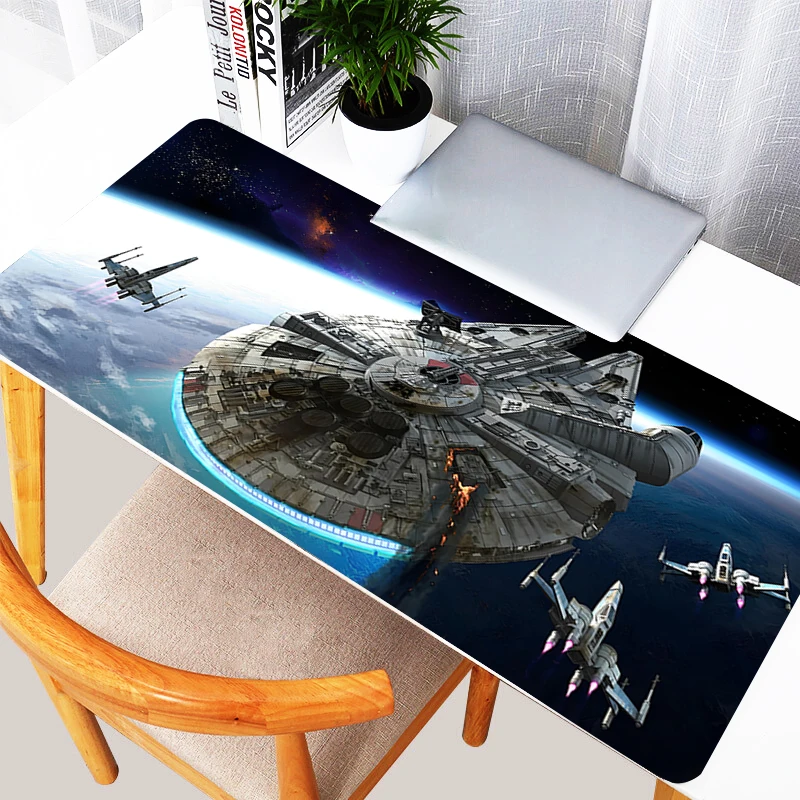 Mouse pad professional eSports game players Speed Lock Edge Rubber Game Desk Mousepad S-star W-wars Spacecraft Keyboard Mat
