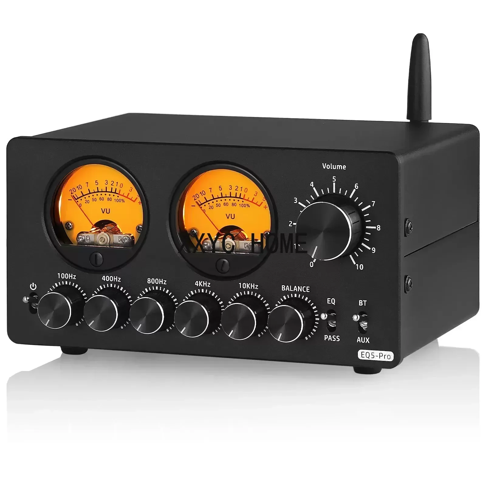 

Bluetooth 5-Band Preamp EQ Equalizer 3.5mm AUX Analog Audio Processor for Speaker/Amplifier with